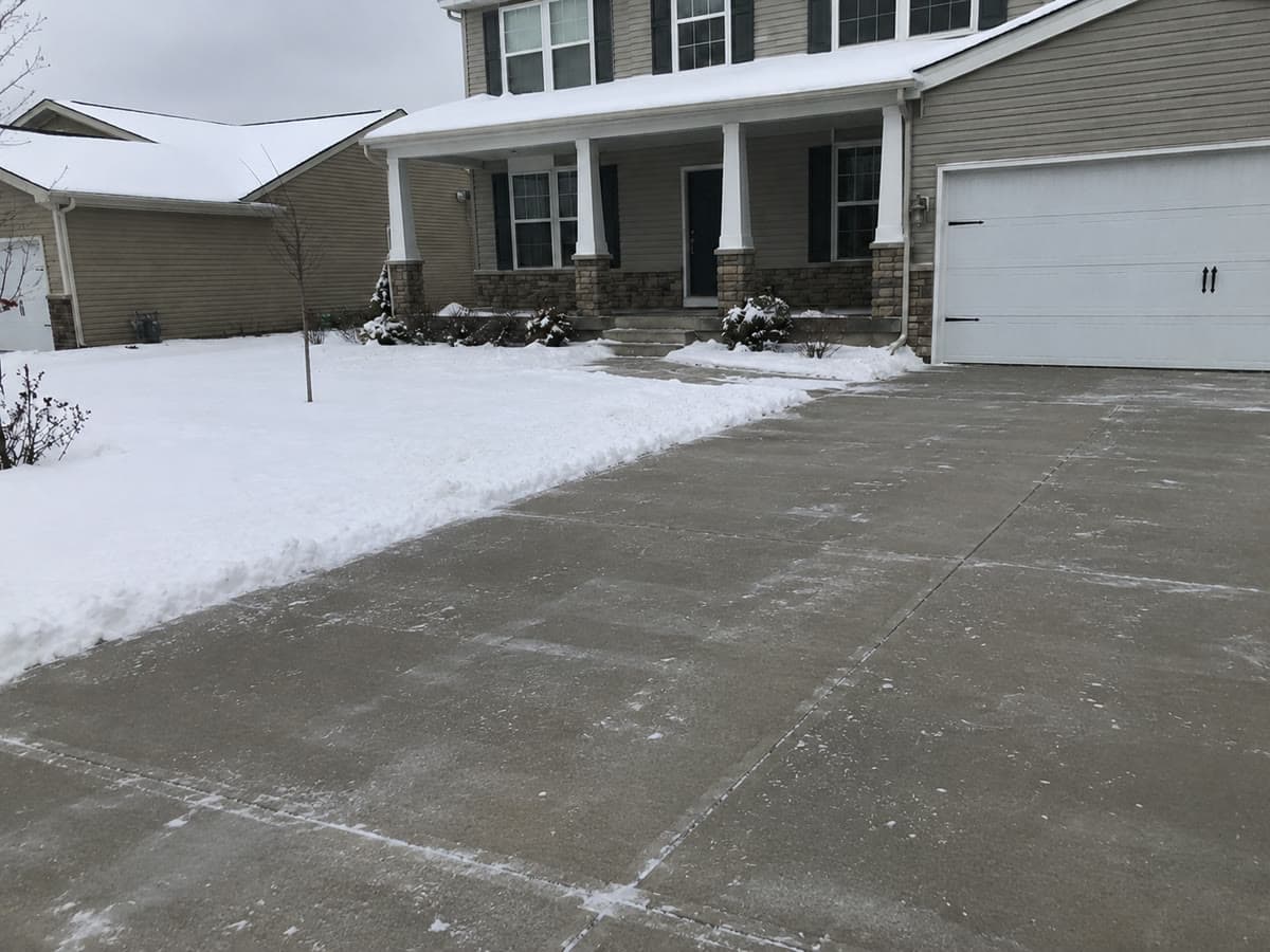 After: Snow & Ice: Driveway Clearing