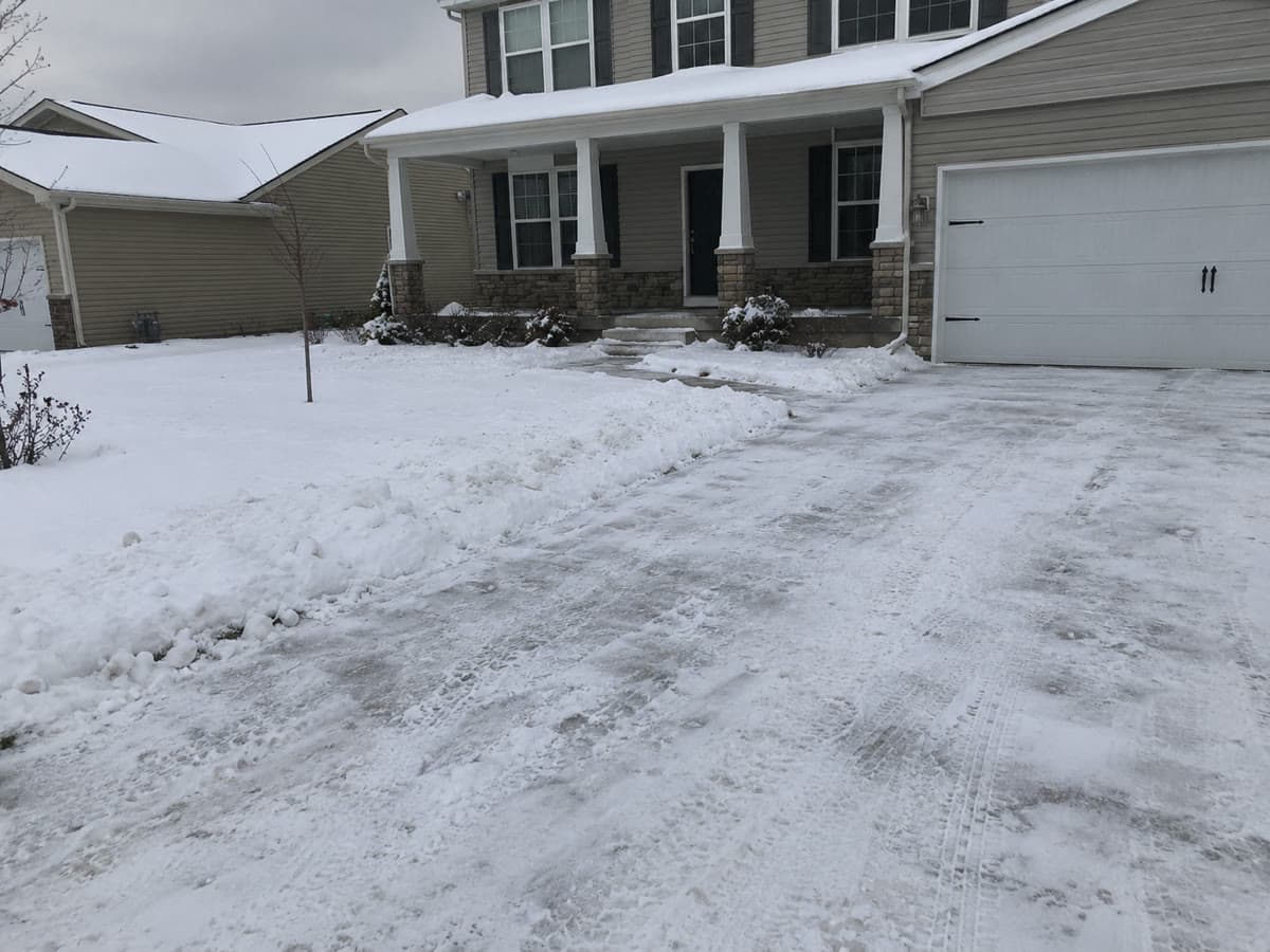 Before: Snow & Ice: Driveway Clearing